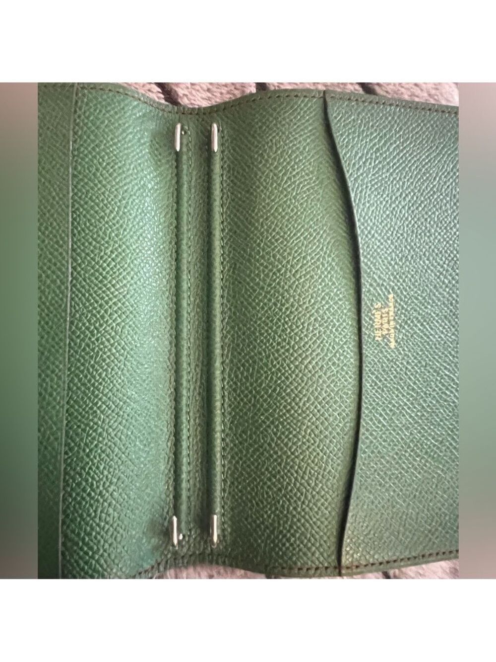 HERMES TWO-TONE LEATHER GLOBETROTTER AGENDA - Picture 5 of 9